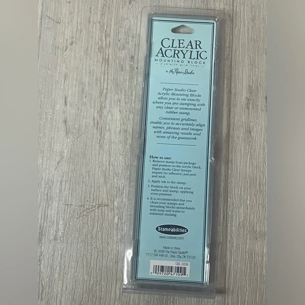 Stampabilities Stampology lot of 3 Acrylic Mounting Block Grid Lines quilt stamp